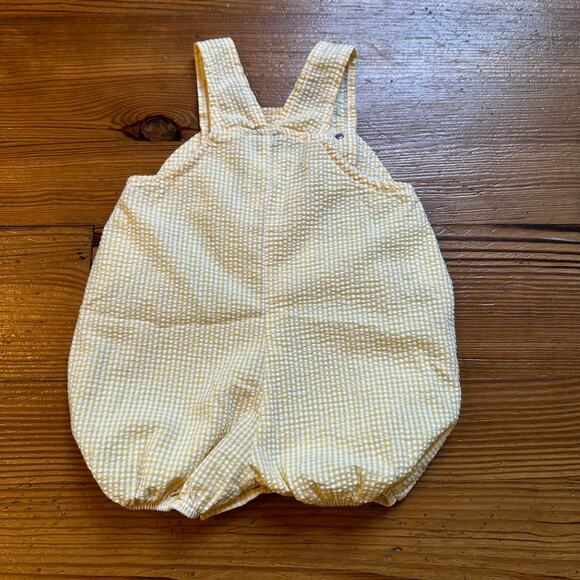 Talbots Kids vintage yellow white striped chick spring one piece SIZE 6M - Picture 5 of 5